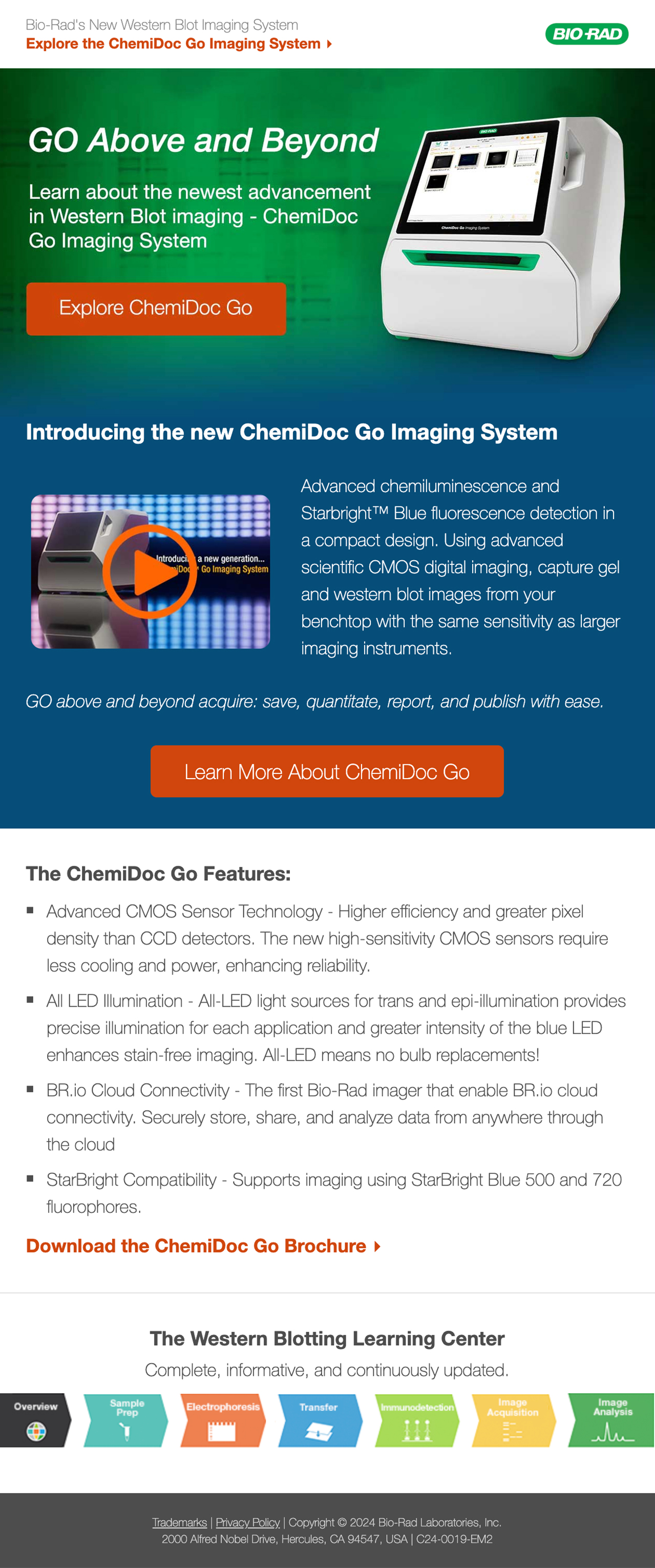 Bio-Rad Laboratories, Marketing Email Design, Desktop, Example 4