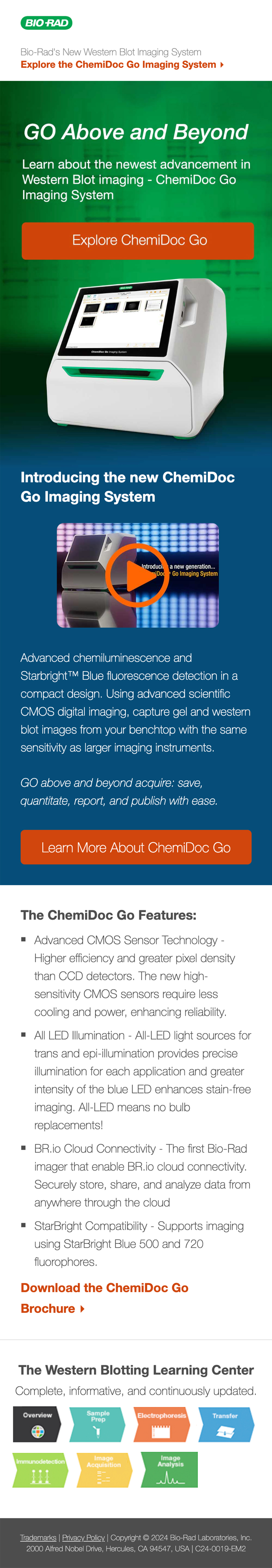 Bio-Rad Laboratories, Marketing Email Design, Mobile, Example 4