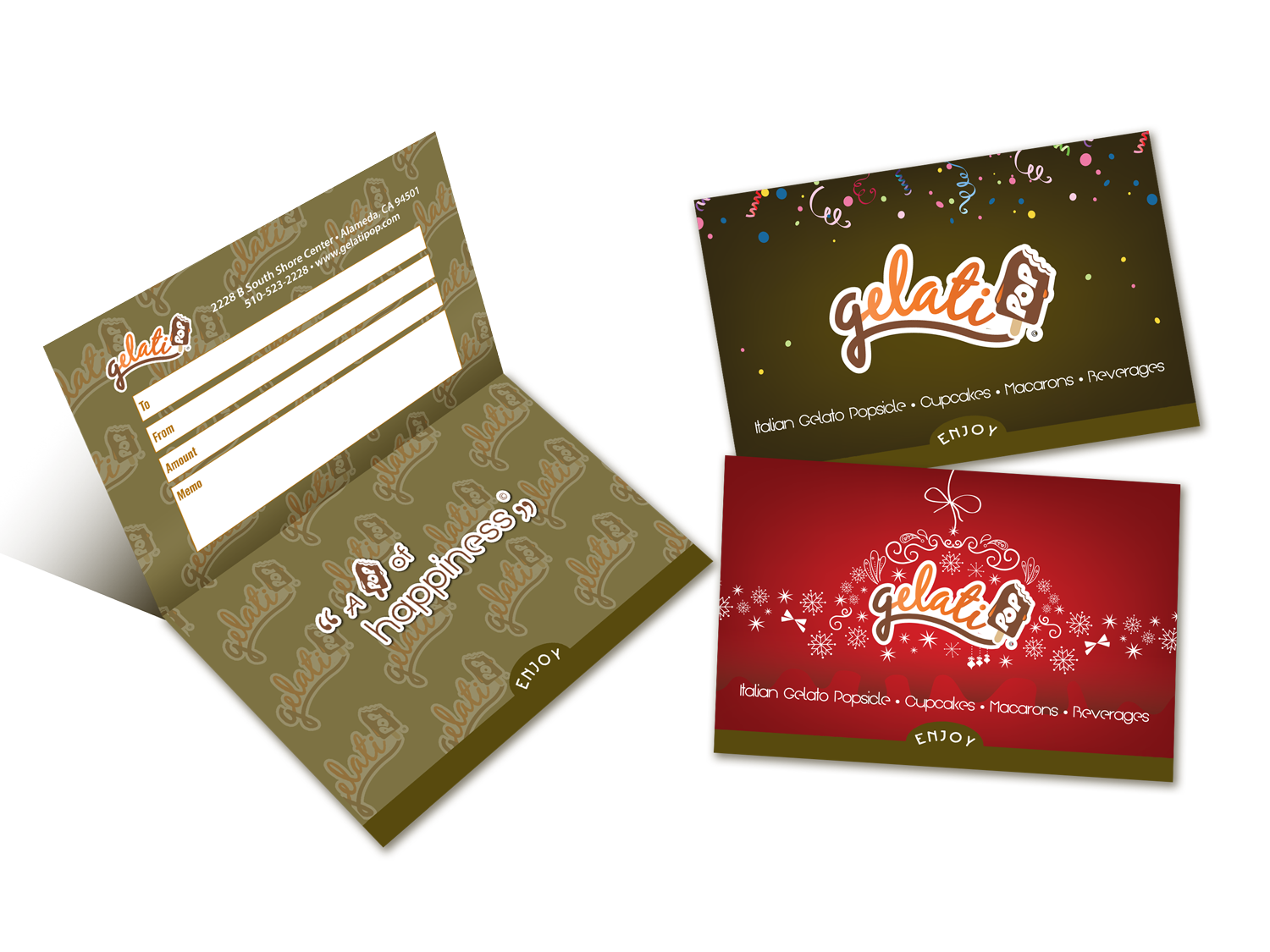 Gelati-pop Gift Card Holder